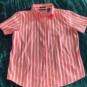 Austin Clothing Co. Pink and White Striped Blouse